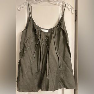 Nina Ricci green silk camisole size small